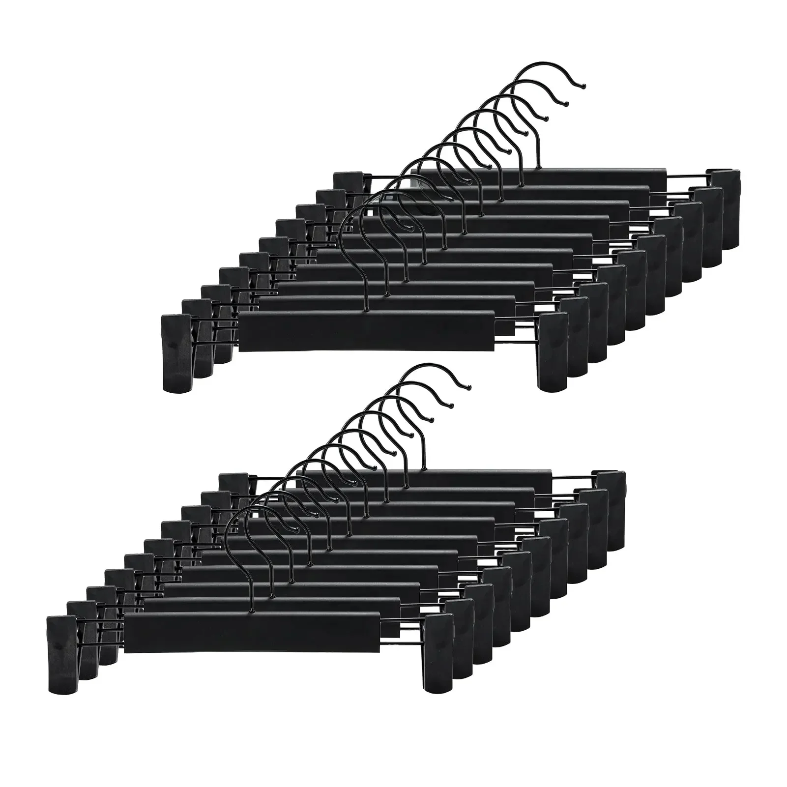 Cintres pour pantalons avec Clips antidérapants réglables, crochet de suspension antirouille pour pantalons, jupes, jeans, cintres pour vêtements