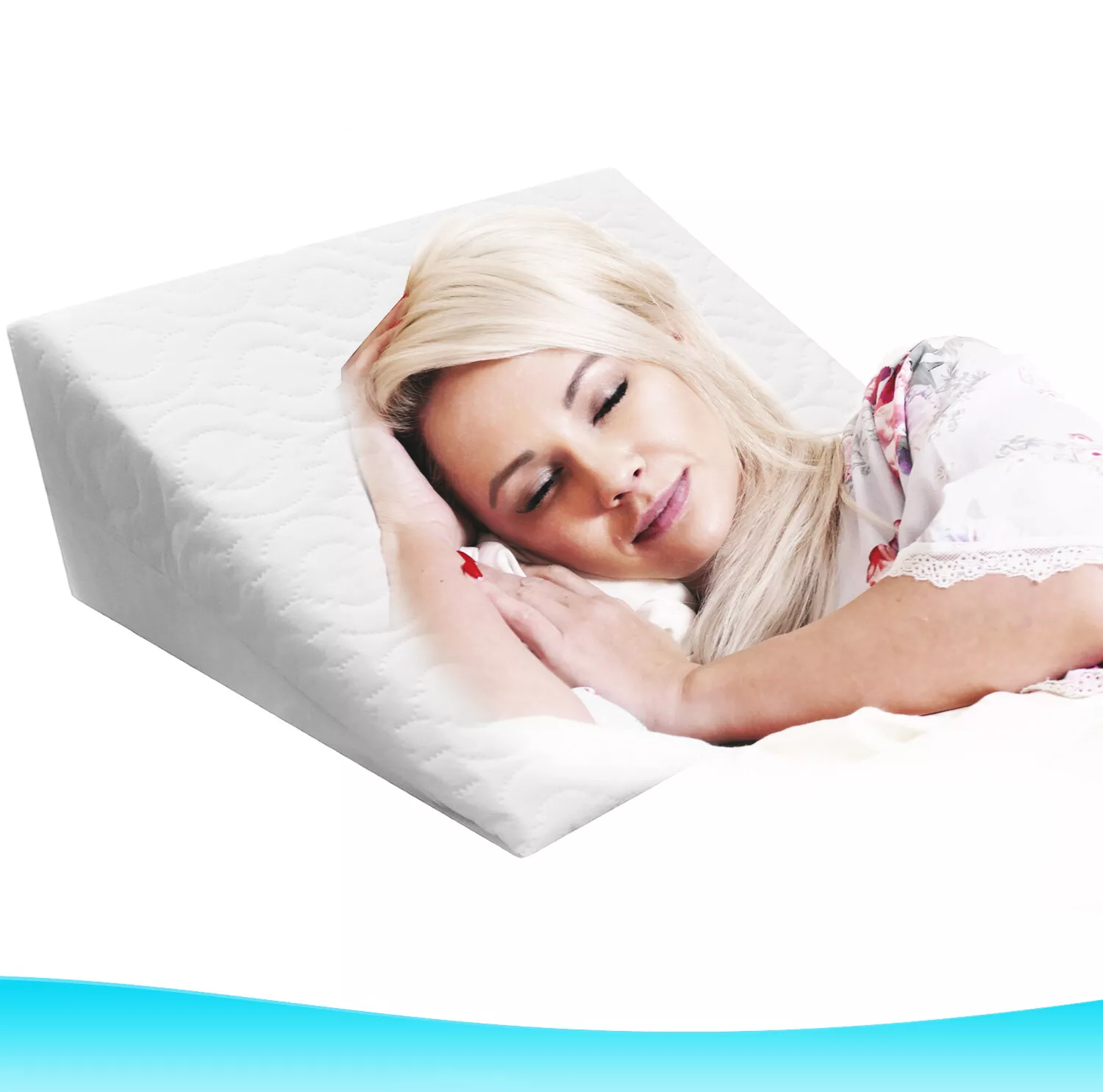 Orthopedic Foam Wedge Pillow for Back Support