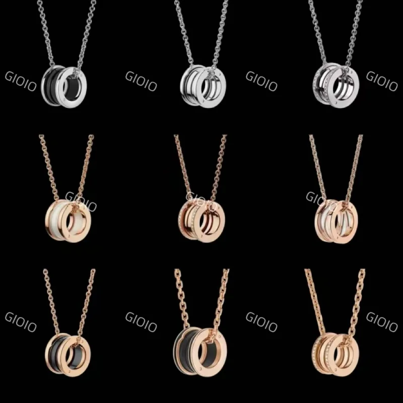 

925 silver high-quality classic ceramic couple necklace high-end fashion selling necklace female holiday gift