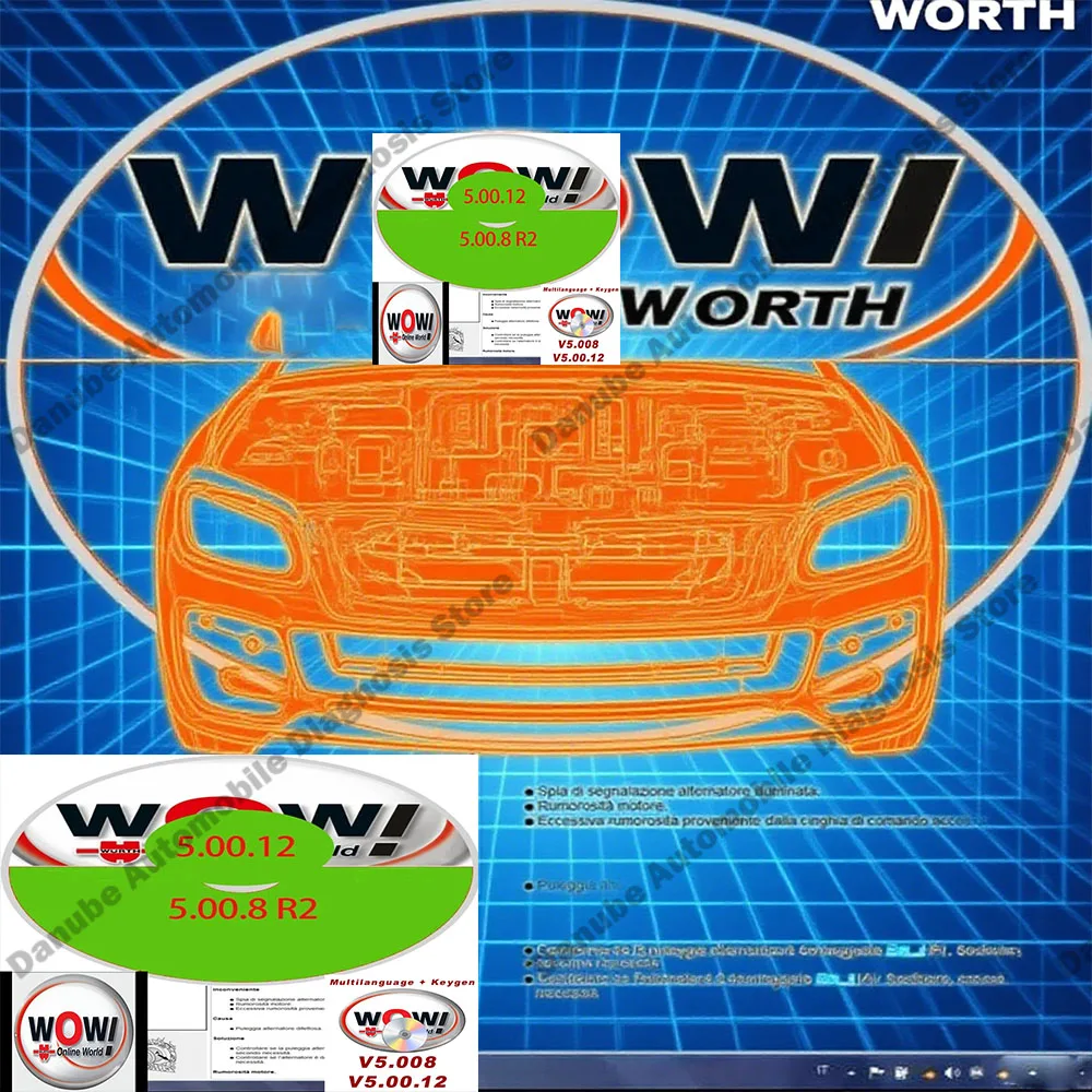 

Latest W-ur-th WOW V5.00.12 + WOW 5.00.8 R2 Software Multi-languages with Keygen For Tcs Multi-diag Cars Diagnostic Tool