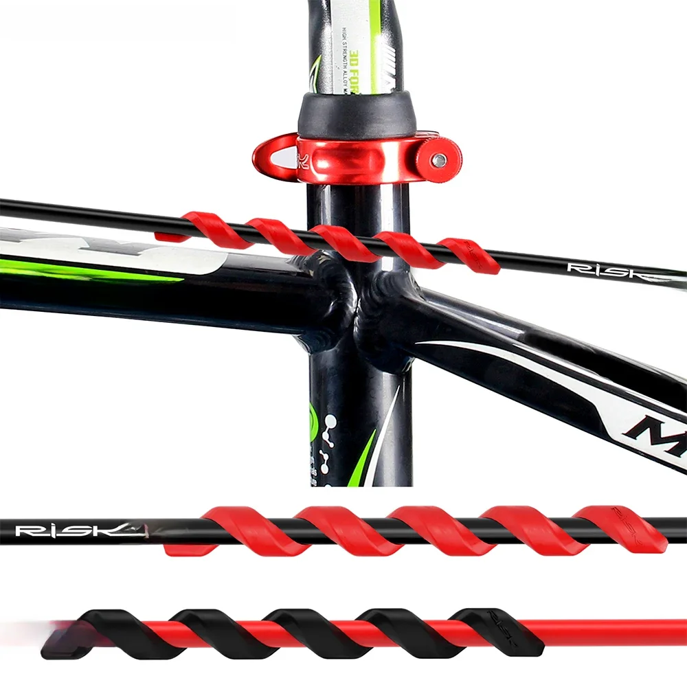 AliExpress RISK Bicycle Cable Housing Protector Universal Rubber Brake Shift Line Frame Pipe Sleeve Anti Scratch MTB Road Bike Accessories
