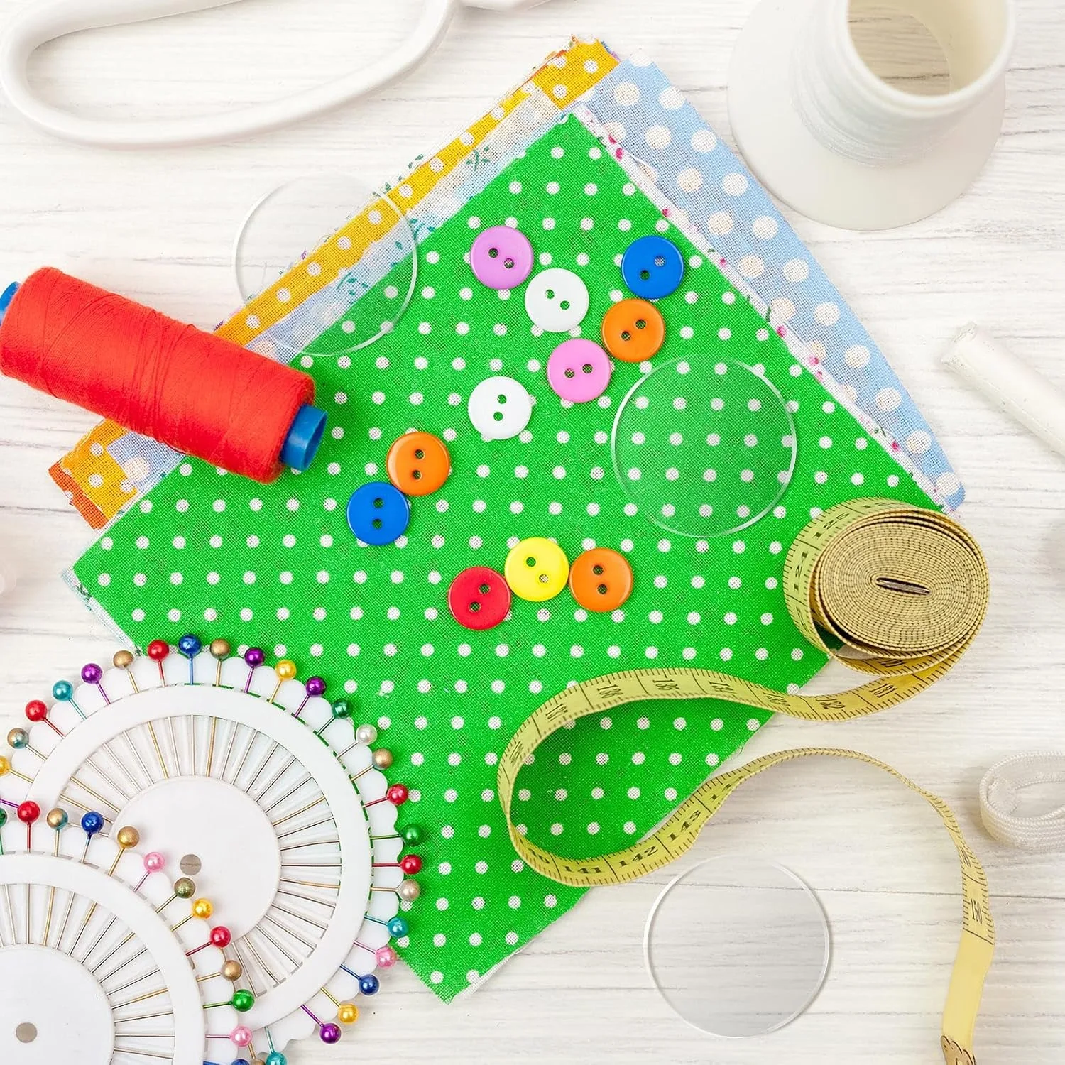 5PCS Glass Pattern Weights for Sewing, Fabric Sewing Weight Cloth Dressmaking Pattern Making and Sample Cutting Weights