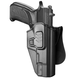 For CZ 75B,CZ 75 Campact Pistol,OWB Holsters,Tactical Index Release Polymer Holster with Paddle Right Hand Gun Bags