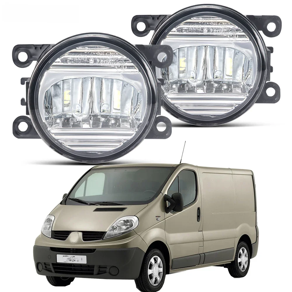2 X Zespół samochodowych świateł przeciwmgielnych 30 W LED Światła przeciwmgielne DRL do jazdy dziennej 12 V Do Renault Trafic 2.5L L4 Diesel Turbocharged 2003-2006 — 2