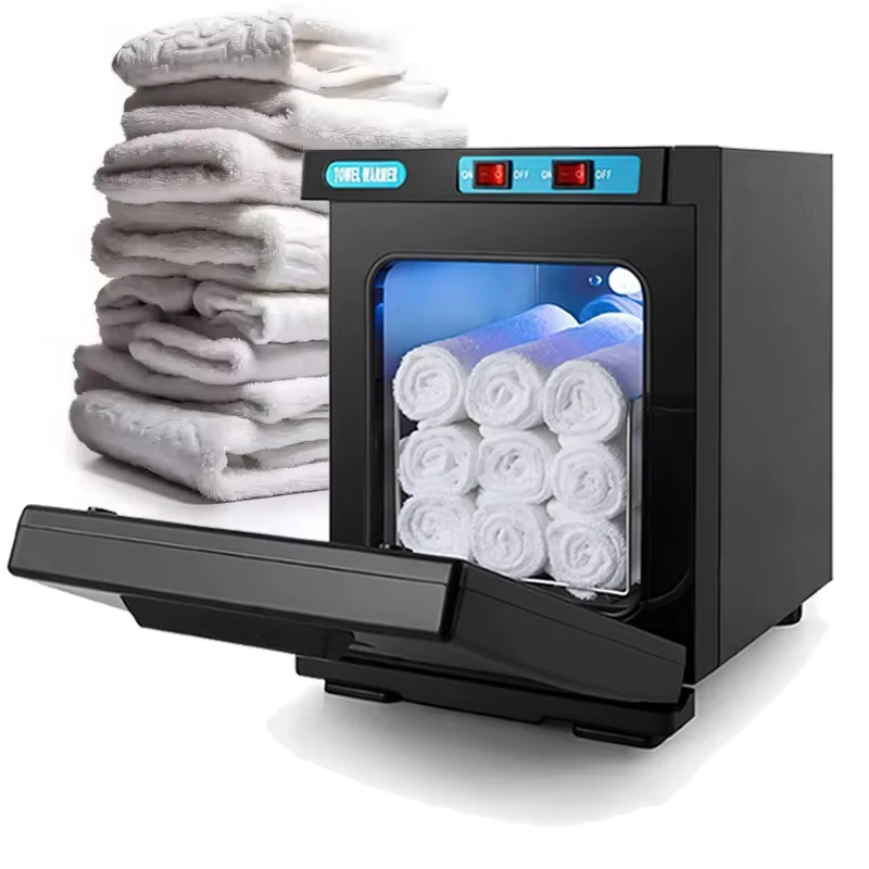 Armoire chauffe-serviettes UV 5L, 150W, chauffe-serviettes de bain chaud avec chambre en aluminium, chauffage rapide pour le visage, Spa, cheveux, Salon de beauté