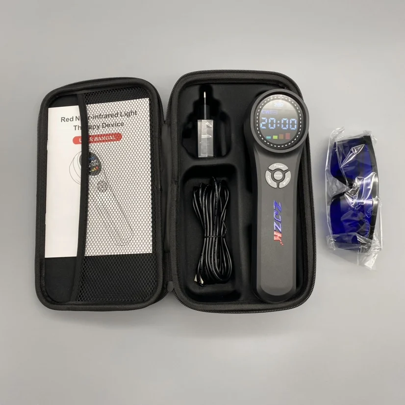 

ZJZK Medical Grade Cold Laser Therapy LLLT Device 24 Diodes NIR Light For Muscle strain Ligament sprains