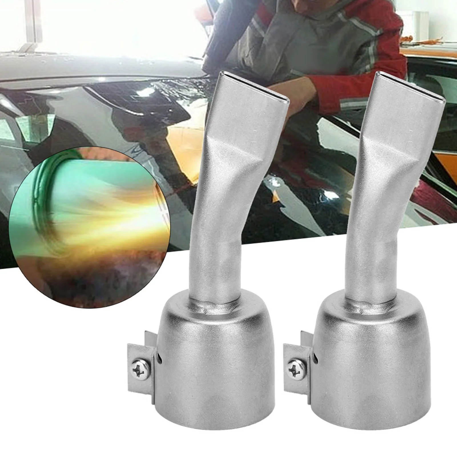 20mm Wide Angle Welding Nozzle Flat Slit For Hot Air Plastic Welder Nozzle 100*30*30 Mm Tools Accessories