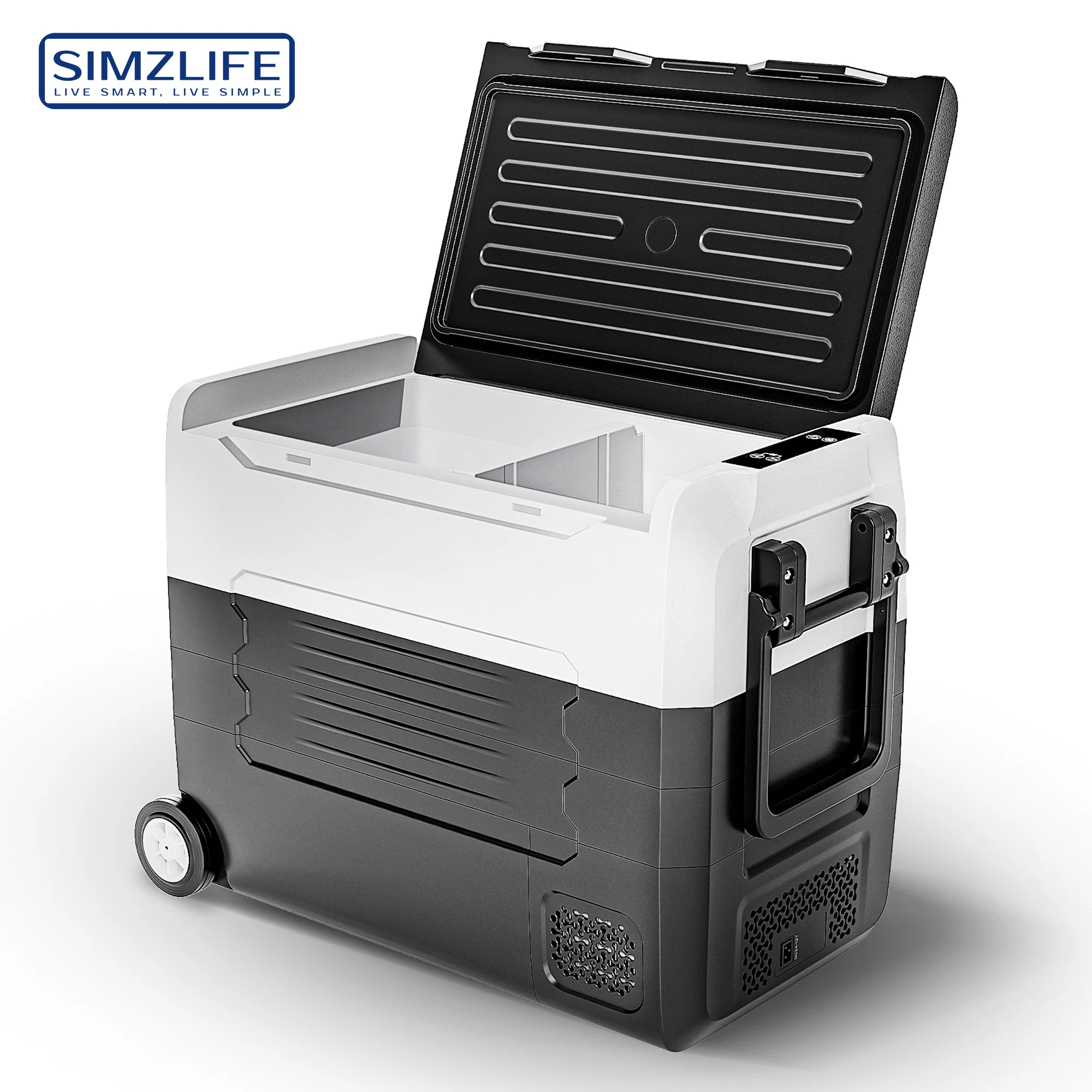 SIMZLIFE 12V 35/45/55L Portable Car Refrigerator Compressor Mini Fridge Freezer Cooler Ice Box Keep Cool for Camping Fishing