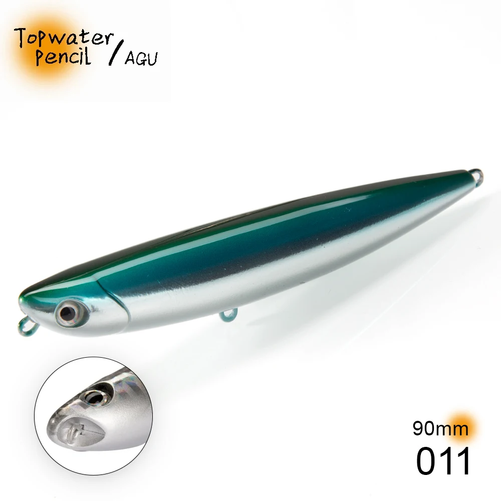 Hunthouse Topwater Pencil Angelköder 90mm/11,5g 120mm/26g Oberflächenköder WTD Top Walkers Pesca für Bass und Forelle