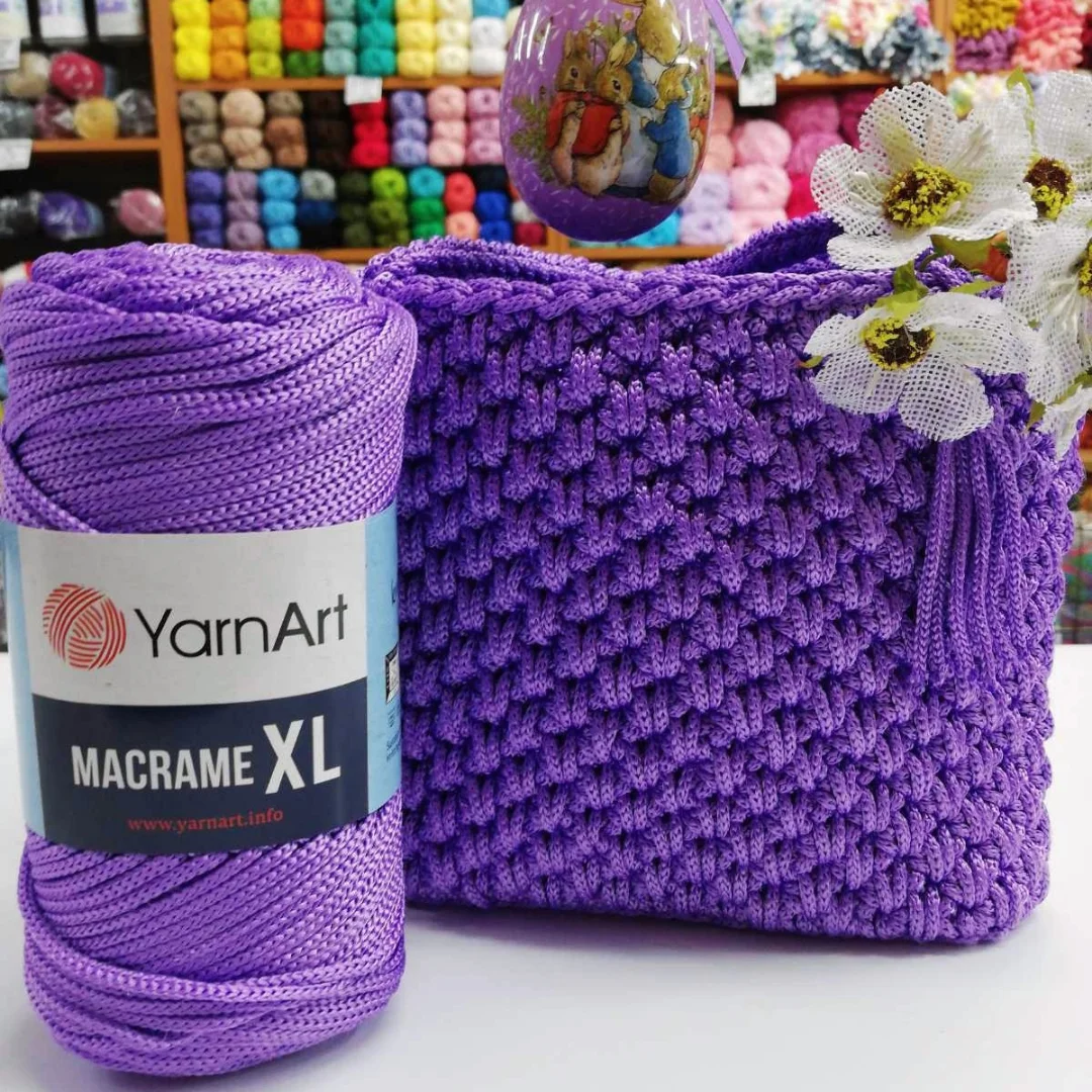 Yarnart Macrame XL Przędza na drutach Szydełkowa nić DIY Akcesoria domowe i tekstylia Ozdoby Projekt torby Dekoracja ścienna Supla Kurtyna Kosz