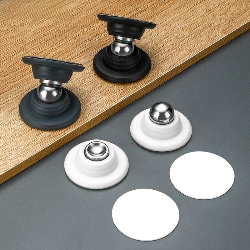 NAIERDI siliconen deurstoppers roestvrij staal magnetische non-punch deurstopper wandgemonteerde deurhouder meubelbeslag - afbeelding 2