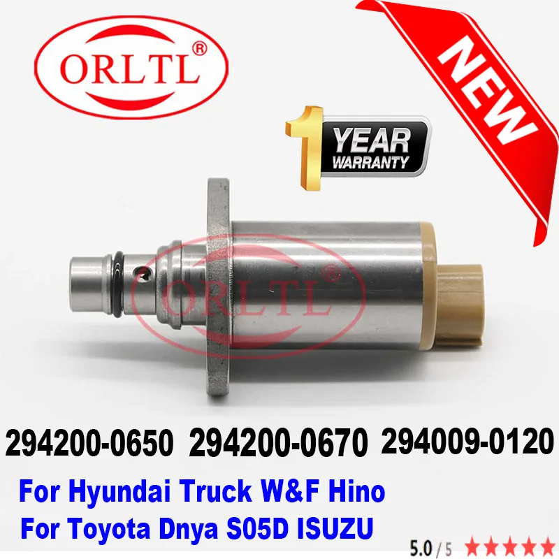 

ORLTL 294200-0650 294200-0670 294009-0120 For Hyundai Truck W&F Hino For Toyota Dnya S05D ISUZUFuel Injection Pump SCV Valve