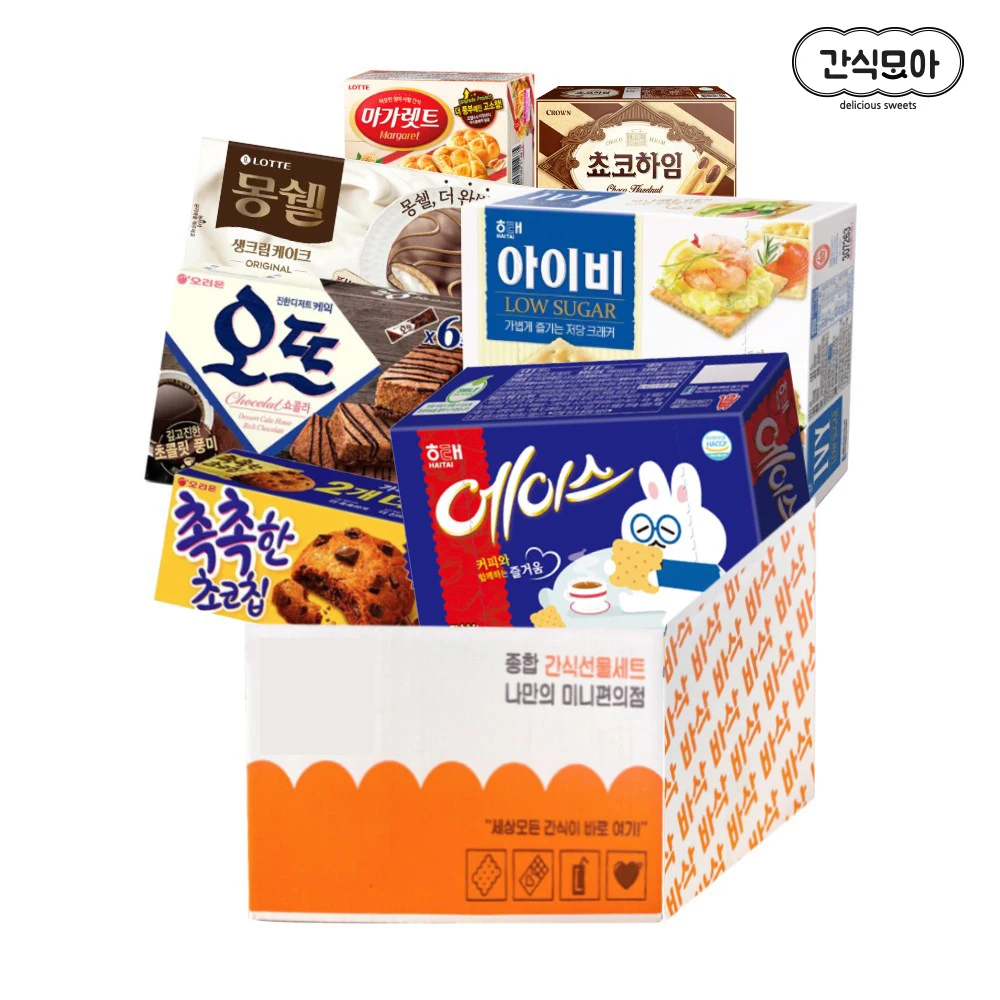 [Tackdown Moa] 7 kinds of comprehensive snack gift sets for your own convenience store gift home Snack Collection 7 types (choco Chips, mont Shell, the Es Choco HAims, etc.)