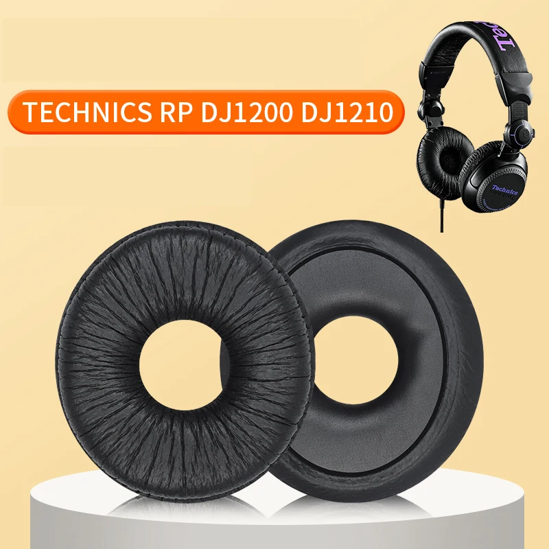 Headphone Earpad Ear Cushions for TECHNICS RP DJ1200 DJ1210 Headset Headphone Repair Part Black