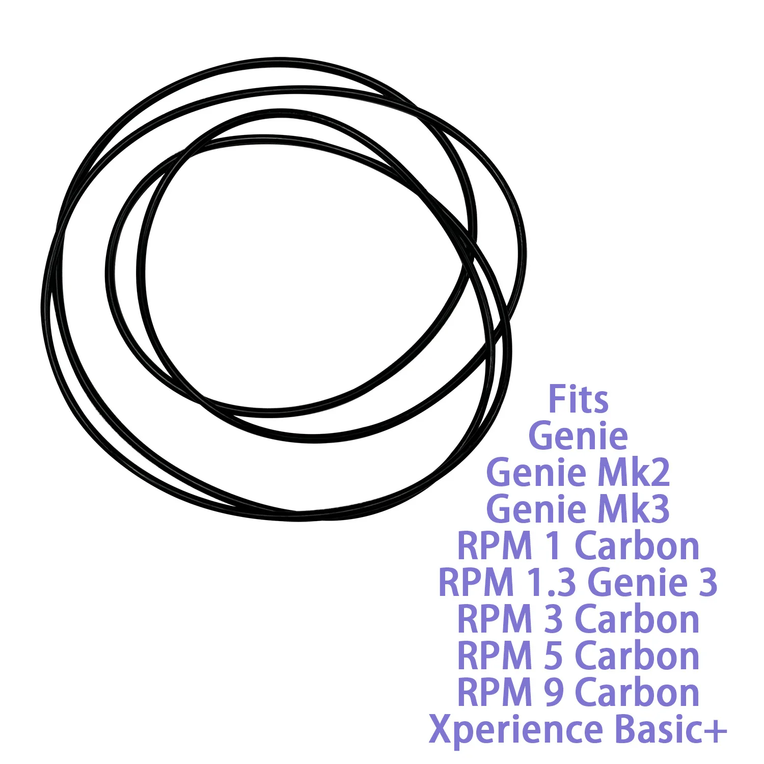 Fits Pro-Ject Genie Mk2 Mk3 RPM 1 3 5 9 Carbon RPM 1.3 Genie 3 Xperience Basic+ ROUND Belt Turntable Rubber Drive Belt