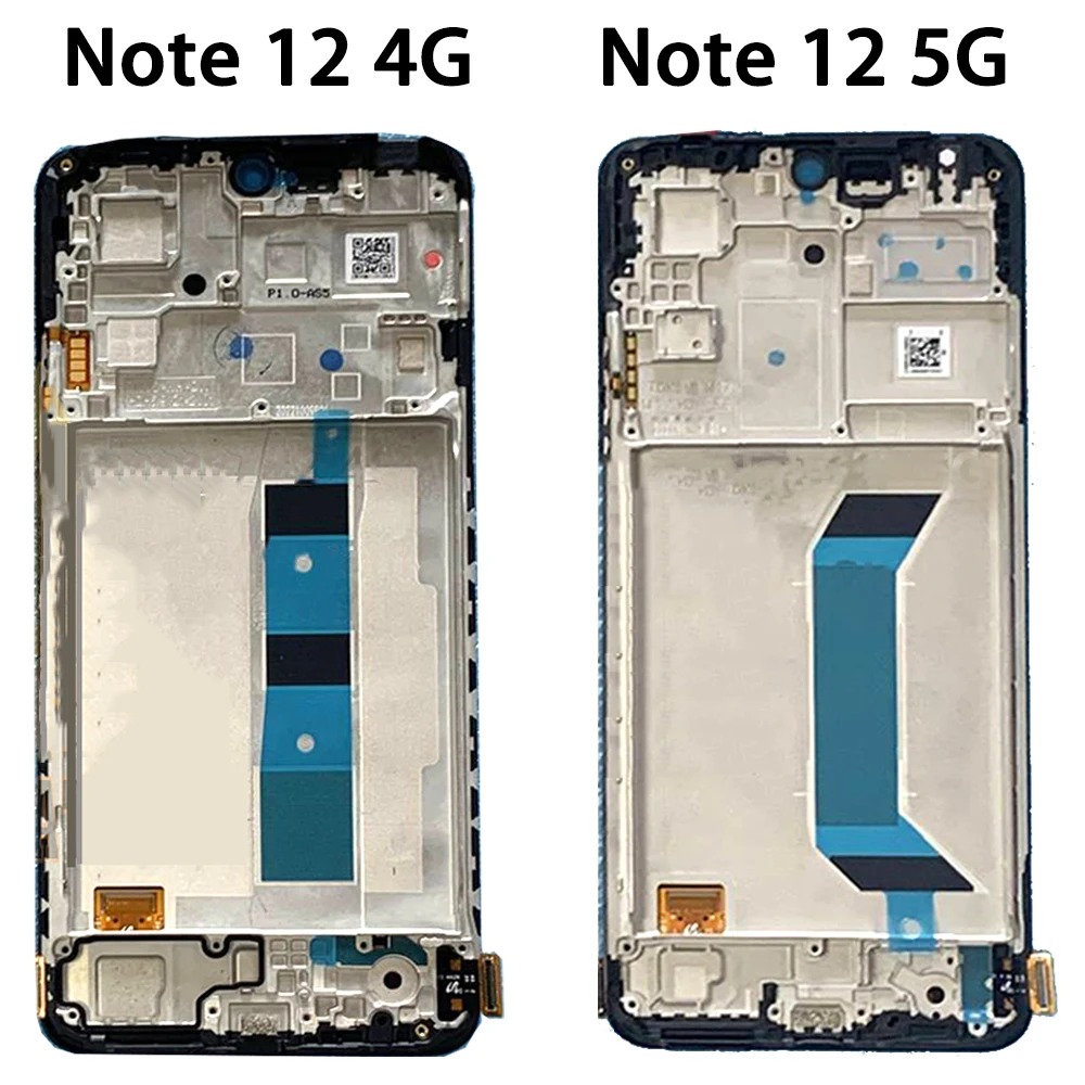 Original Lcd For Xiaomi Redmi Note 12 4G Display Touch Screen Digitizer Panel Assembly For Redmi Note 12 5G 23021RAAEG 22111317I