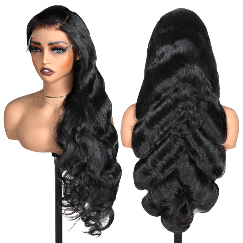 

7x6 Invisible HD Lace Human Hair Wig Swiss Lace Wigs Body Wave Pre Cut Lace Frontal Wig Affordable Glueless Wig Ready To Wear