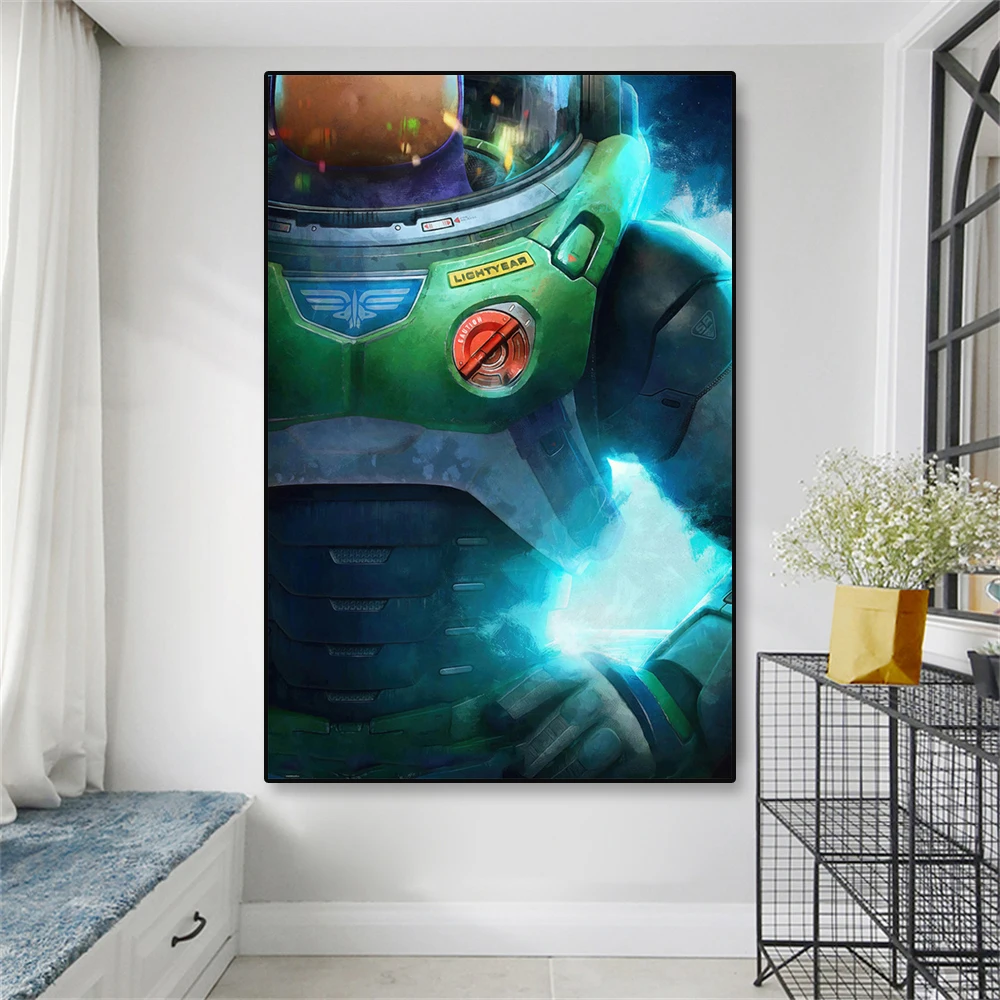 Lightyear 2022 Movie Poster Film Poster Buzz Lightyear and Zurg Prints Wall Art Toy Story Poster Canvas Painting Home Room Decor