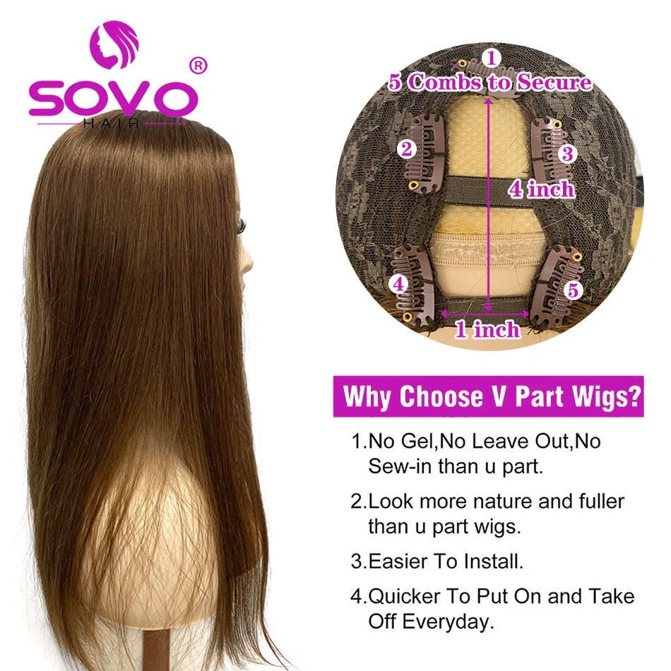 Wig rambut manusia Lace bagian U Wig rambut manusia 28 inci 180 ketebalan rambut alami 613 pirang bentuk U Wig rambut manusia untuk wanita