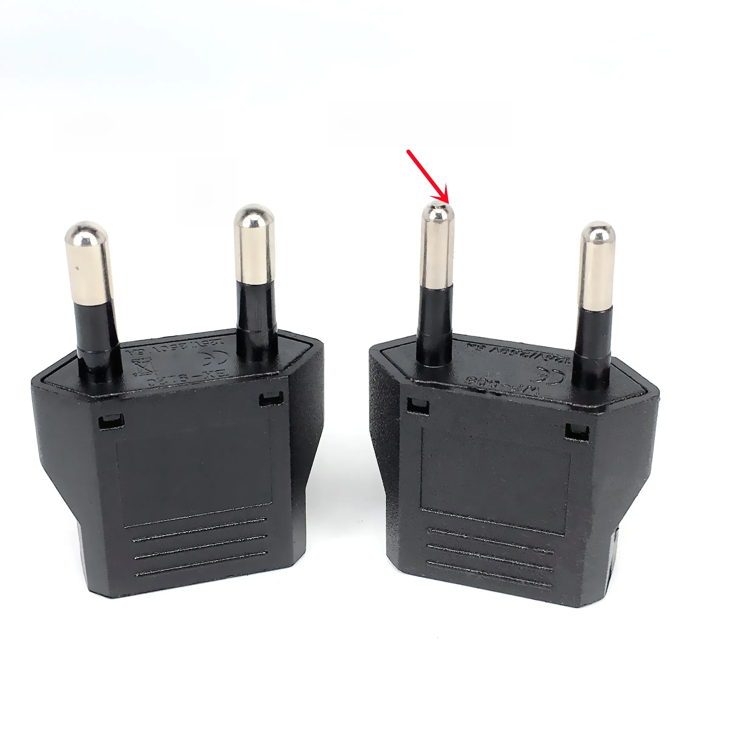 Adaptateur de prise EU Euro KR, 1 à 50 pièces, adaptateur de prise US vers EU, adaptateur de voyage KR EU, convertisseur de prise électrique EU KR, prises de courant, prise ca
