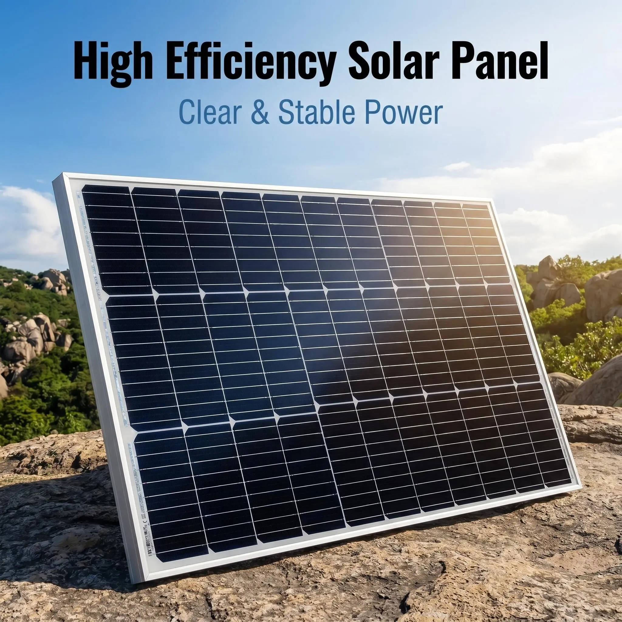 200W (2 Stück 100W) 18V Starrer Monokristalliner Solarmodul PV-Modul zum Laden von 12V-Batterien, Ideal für Wohnwagen, Camping, Gartenschuppen, Boote und Wohnmobile