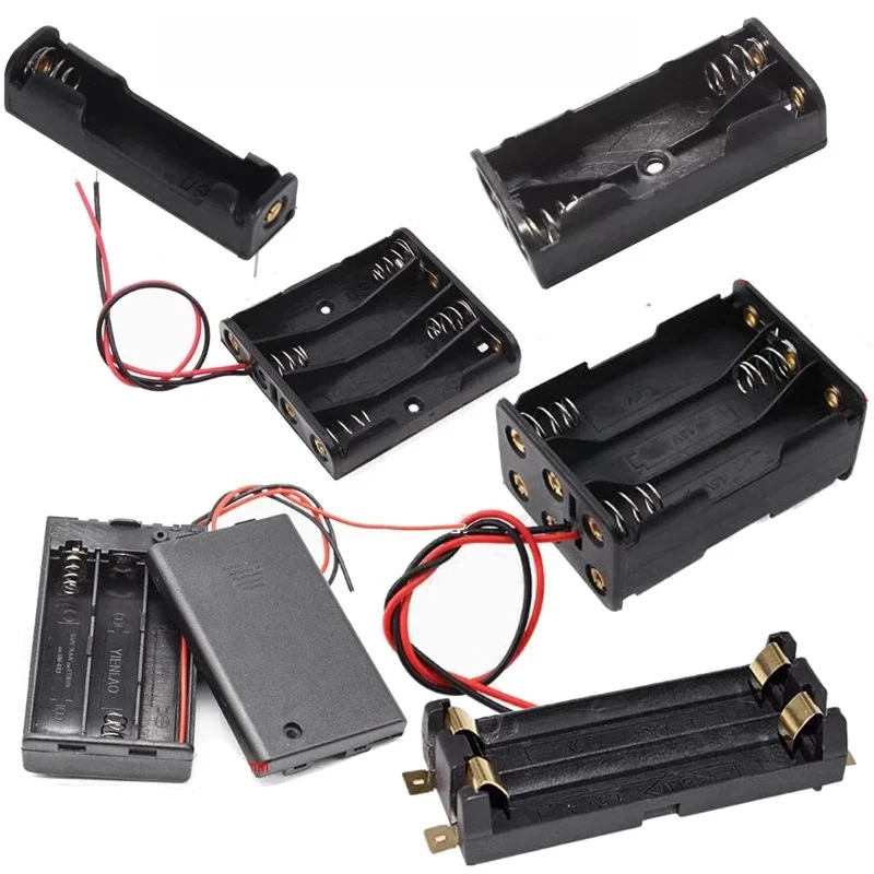 7ème boîtier de batterie support de batterie AAA série sans soudure compartiment de batterie boîtier de batterie à monter soi-même avec broches