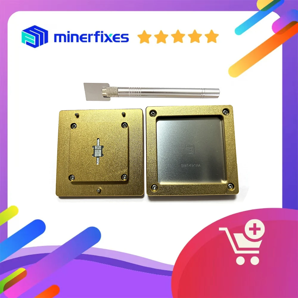 

BM1491AA chip tin tool tin stencil for Antminer L9 Used for tinning L9 hash board ASIC chip