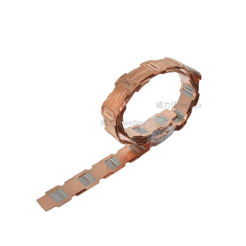 1PCS Power Battery Pack Busbar 32140/33140 1P Battery Welding Strip 34.5MM Copper Nickel Plated Busbar For Battery Connector