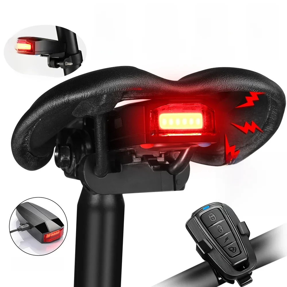 AliExpress Elecpow New Bicycle Burglar Alarm Taillight Smart Brake Sensing Wireless Waterproof Remote Control USB Charge Bike Rear Light Horn