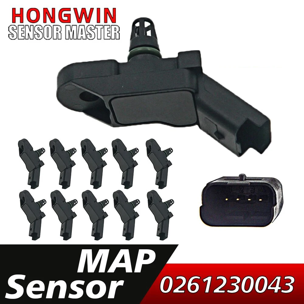 

New Manifold Pressure Sensor MAP 0261230043 9636583080 For Florino Peugeot Partner 206 207 306 307 Citroen Berlingo C5 C8 1.6L