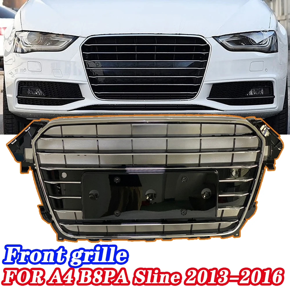 

Suitable for 13 14 15 16 A4L B8PA Sline sports front bumper A4 center grille mesh