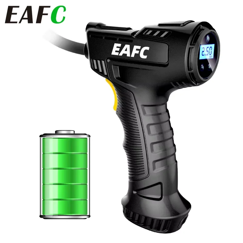 Gonfleur de pneus de voiture sans fil, numérique, rechargeable par USB, compresseur d'air pour pneus