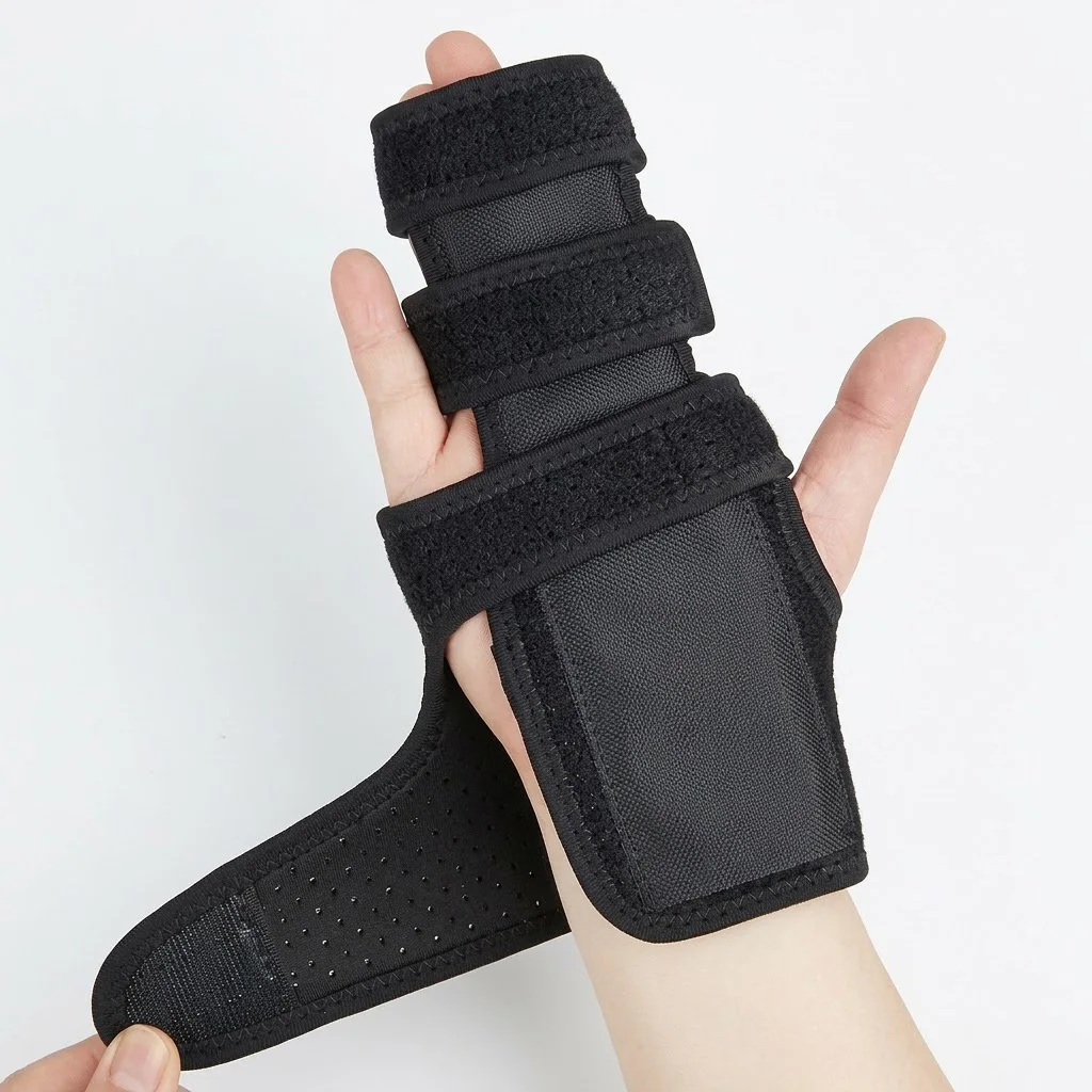 Adjustable Double Fingers Splint Locking Straightening Hand Wrist Support Brace Soft Stroke Night Support Knuckle Straightener