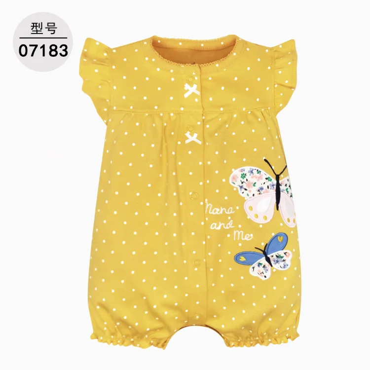 Summer Style Baby Clothing Romper One Piece Bodysuit Cotton Baby Clothes Girls Outfit Cartoon Animal Clothes Bebe Jumpsuits