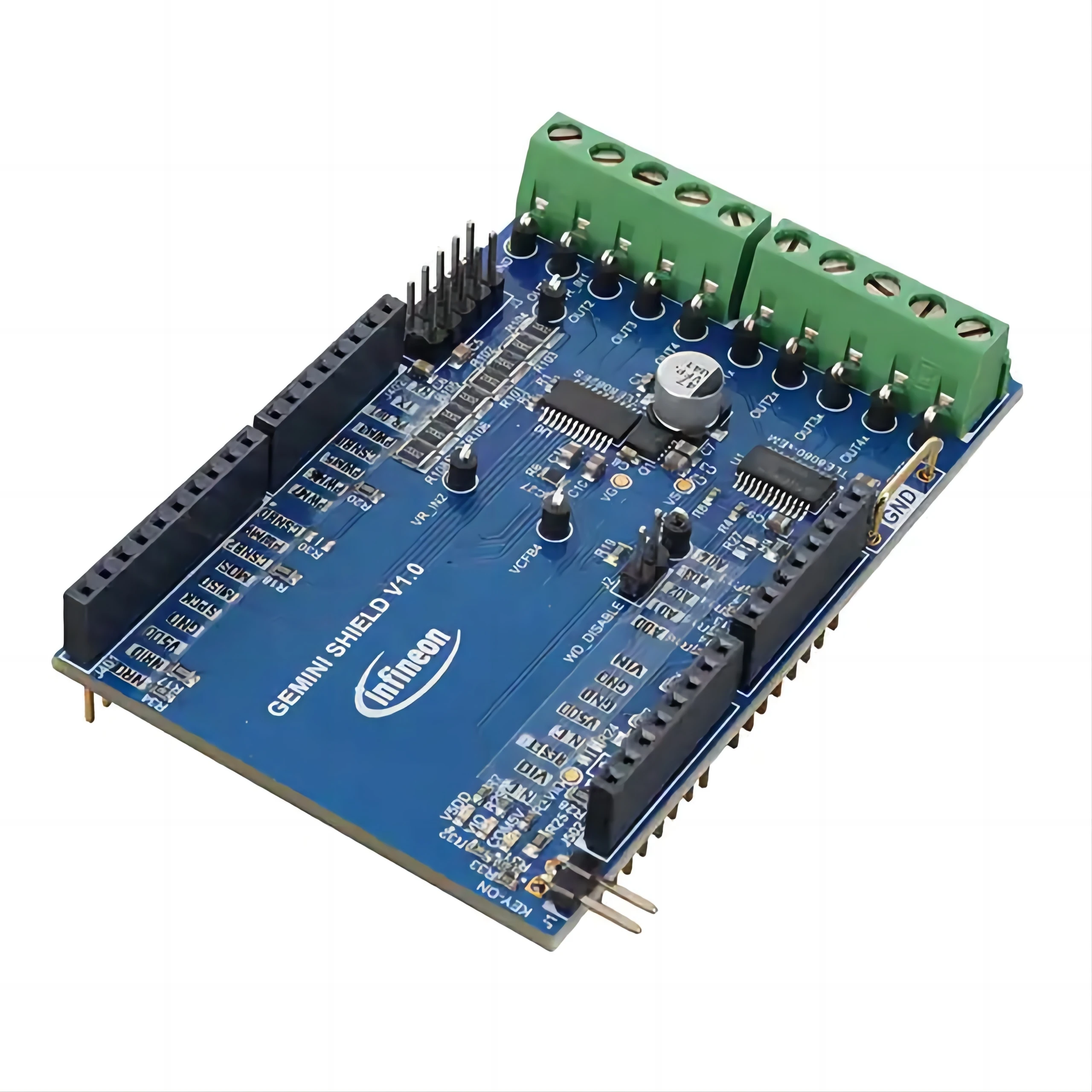 INFINEON TLE8082ESEVALBOARDTOBO1 Evaluation Board, TLE8082ES, TLE8080EM, Motorcycle Engine Control, Power Management - Load Swit