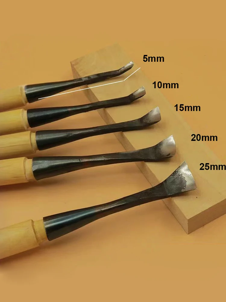 Holzschnitzmesser-Set, runde Gravurmesser, 5mm, 10mm, 15mm, 20mm, 25mm – Detail 1
