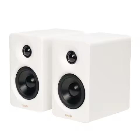 에디파이어 M60 컴팩트 데스크탑 2.0 스피커, 고해상도 오디오, 무선 LDAC, 블루투스 5.3 USB-C, AUX 입력, 지지대 EQ 설정, 66W RMS