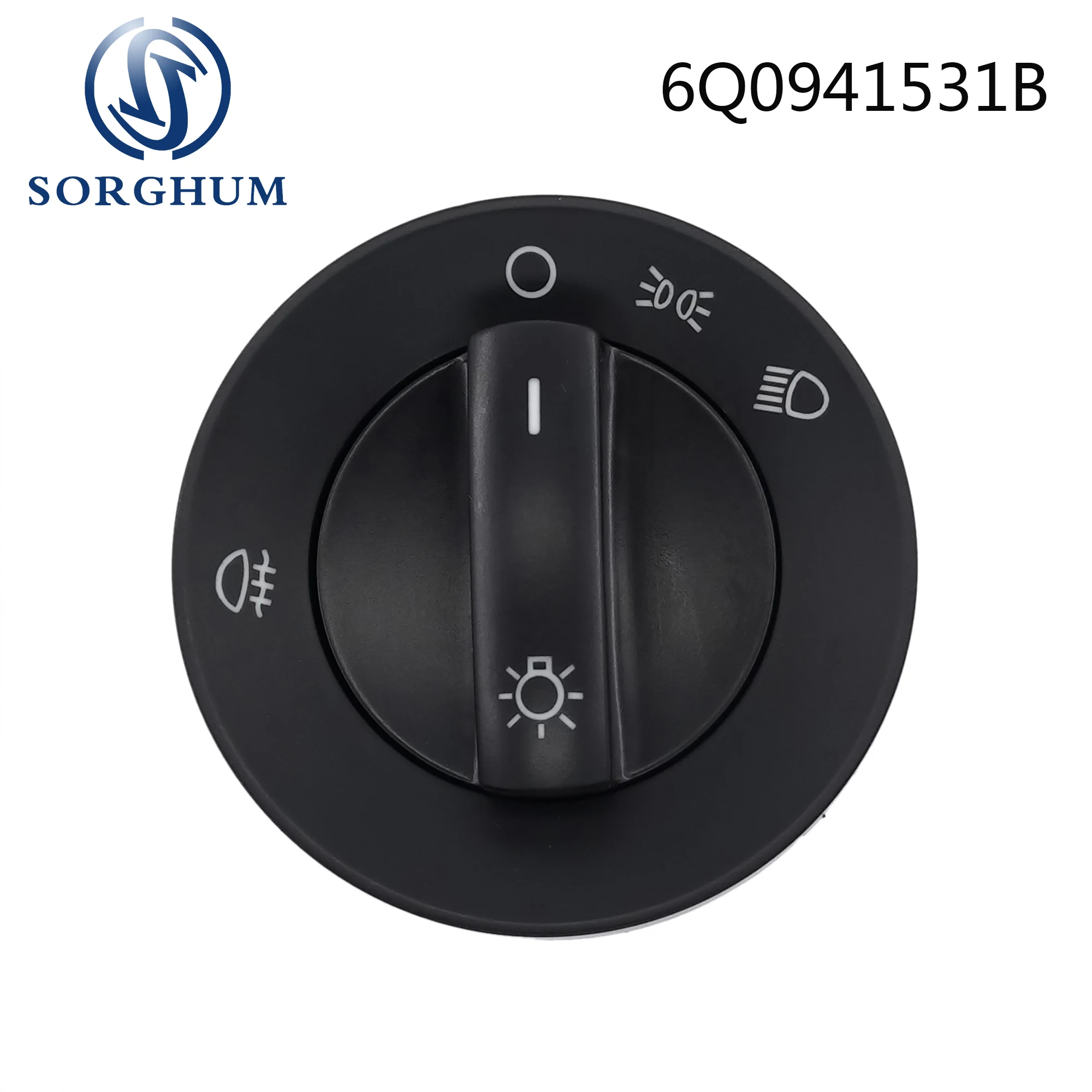 

Sorghum 6Q0941531B Car Rear Fog Lamp Headlight Control Adjustment Switch Knob For VW Polo 2002-2009 6Q0 941 531B 6Q0 941 531 B