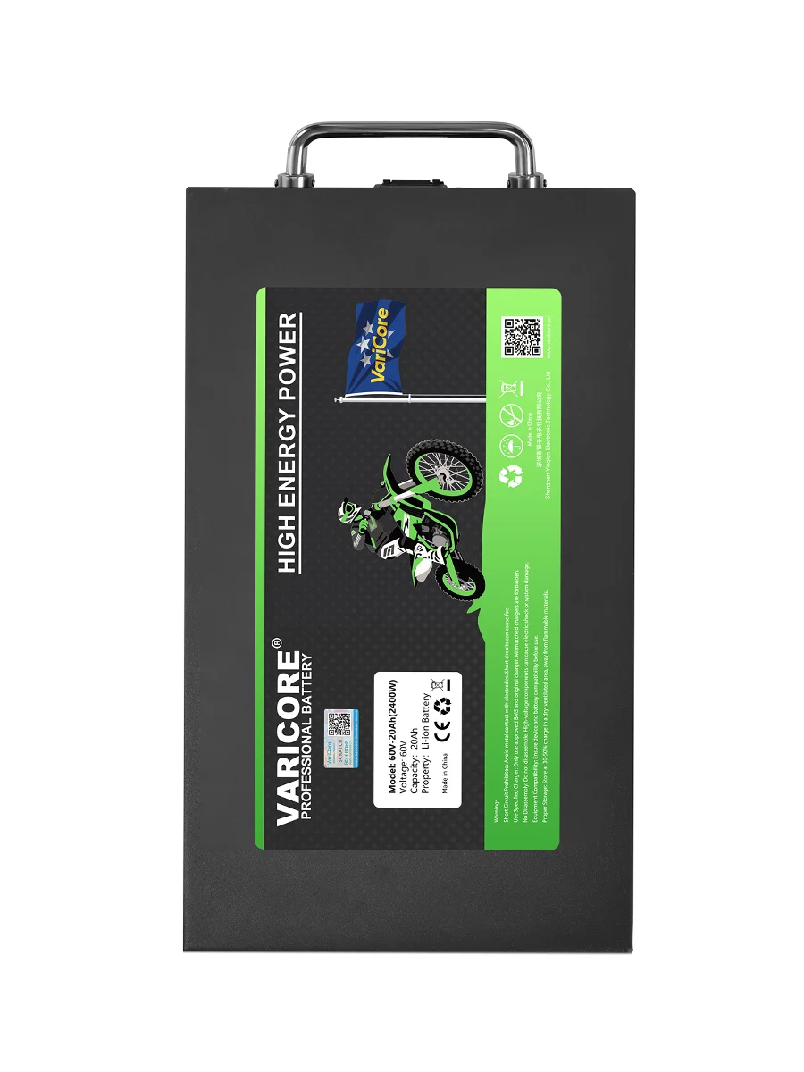 60V 30Ah ternärer Lithium-Akku, hohe Leistung 2400W, eingebauter BMS-Schutz mit 67,2V 3A Ladegerät, Li-Ionen-Akku, leicht zu transportieren & lange Lebensdauer, breite Anwendung, EU-zollfreier
