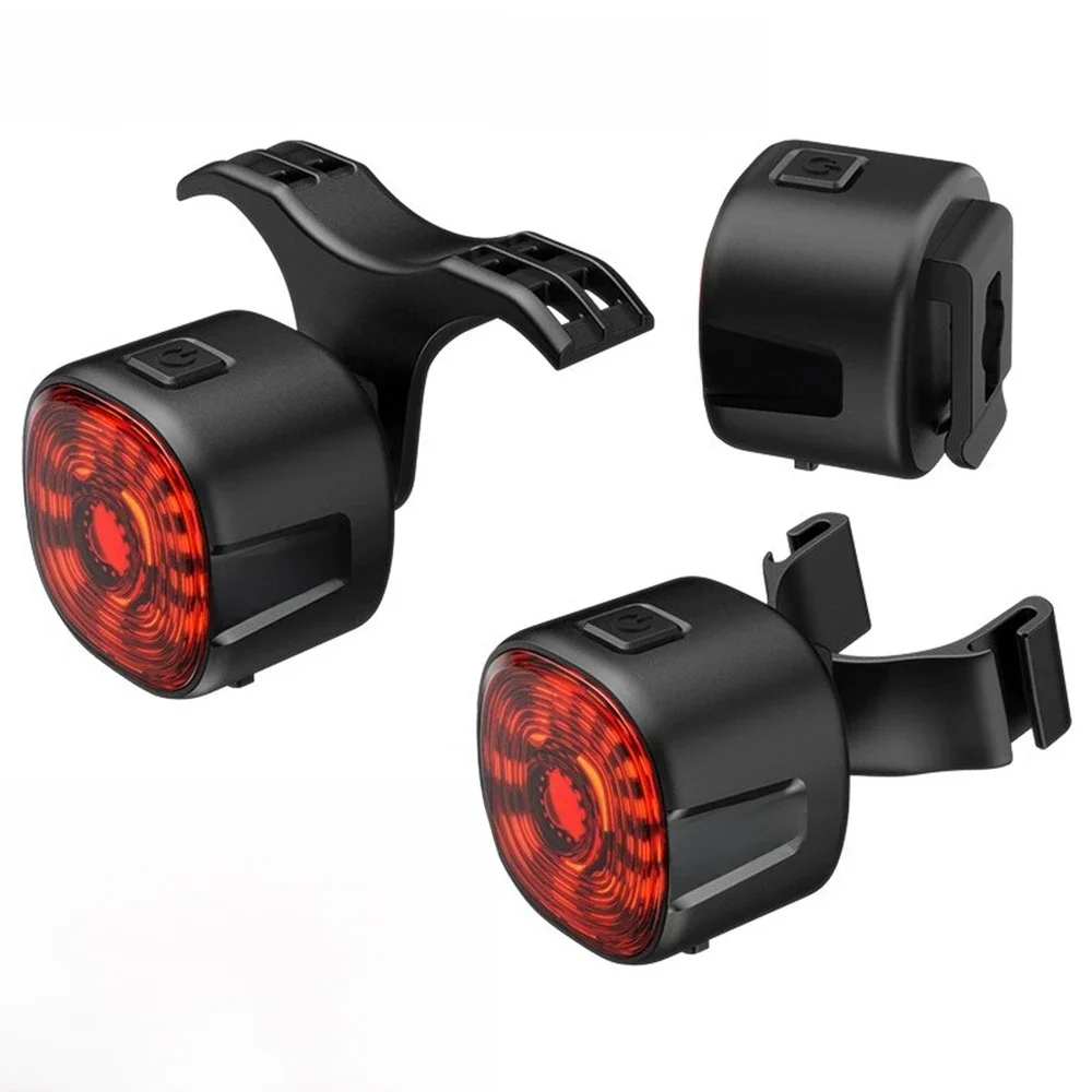AliExpress NONE New Bicycle Smart Brake Tail Light MTB Road Bike Auto Brake Sensing Light USB Rechargeable IP66 Waterproof LED Warning Rear Lamp
