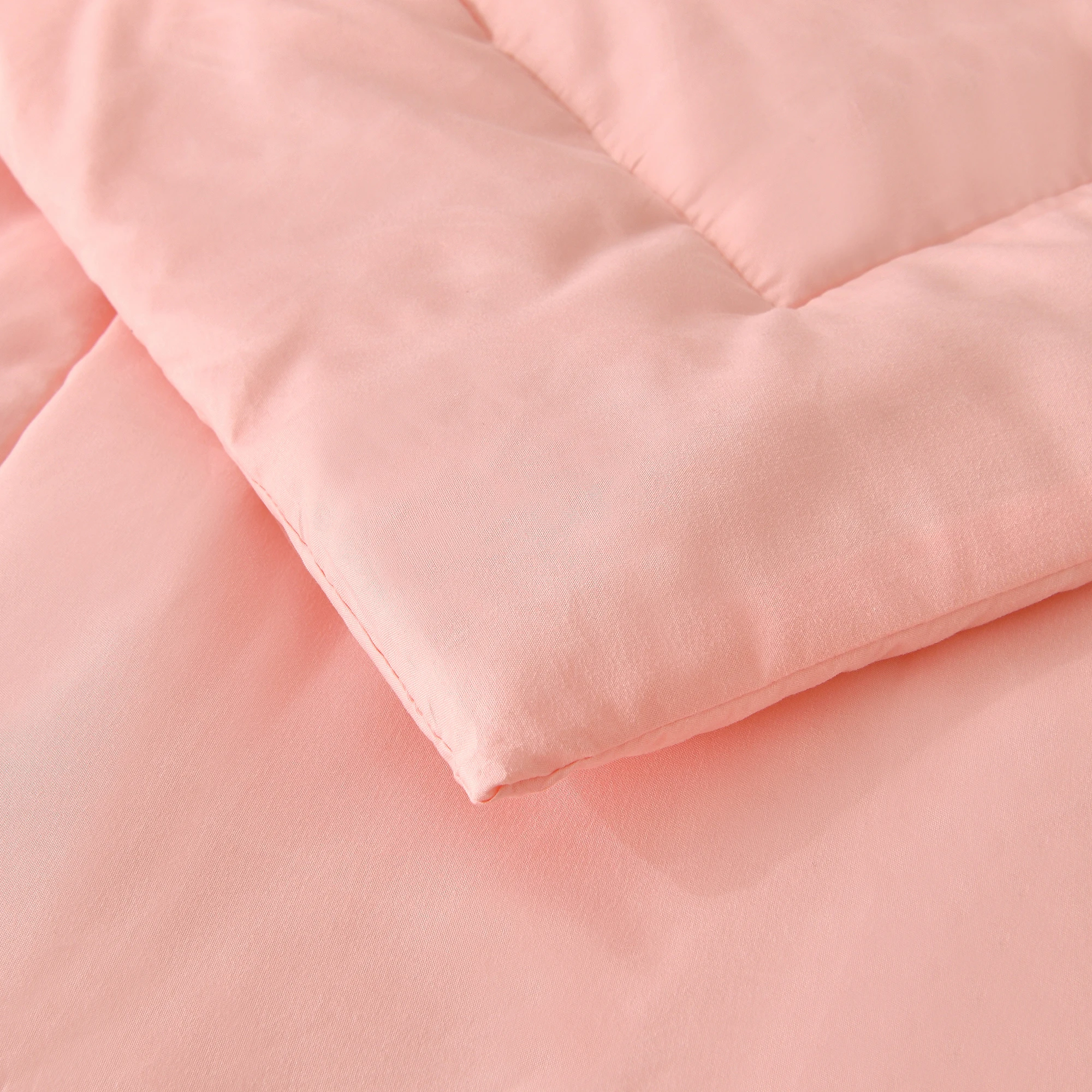 7 Pezzi Trapunte Letto Queen Size Set di biancheria da letto per tutte le stagioni Letto in una borsa con trapunta, lenzuola, federe e federe, Rosa