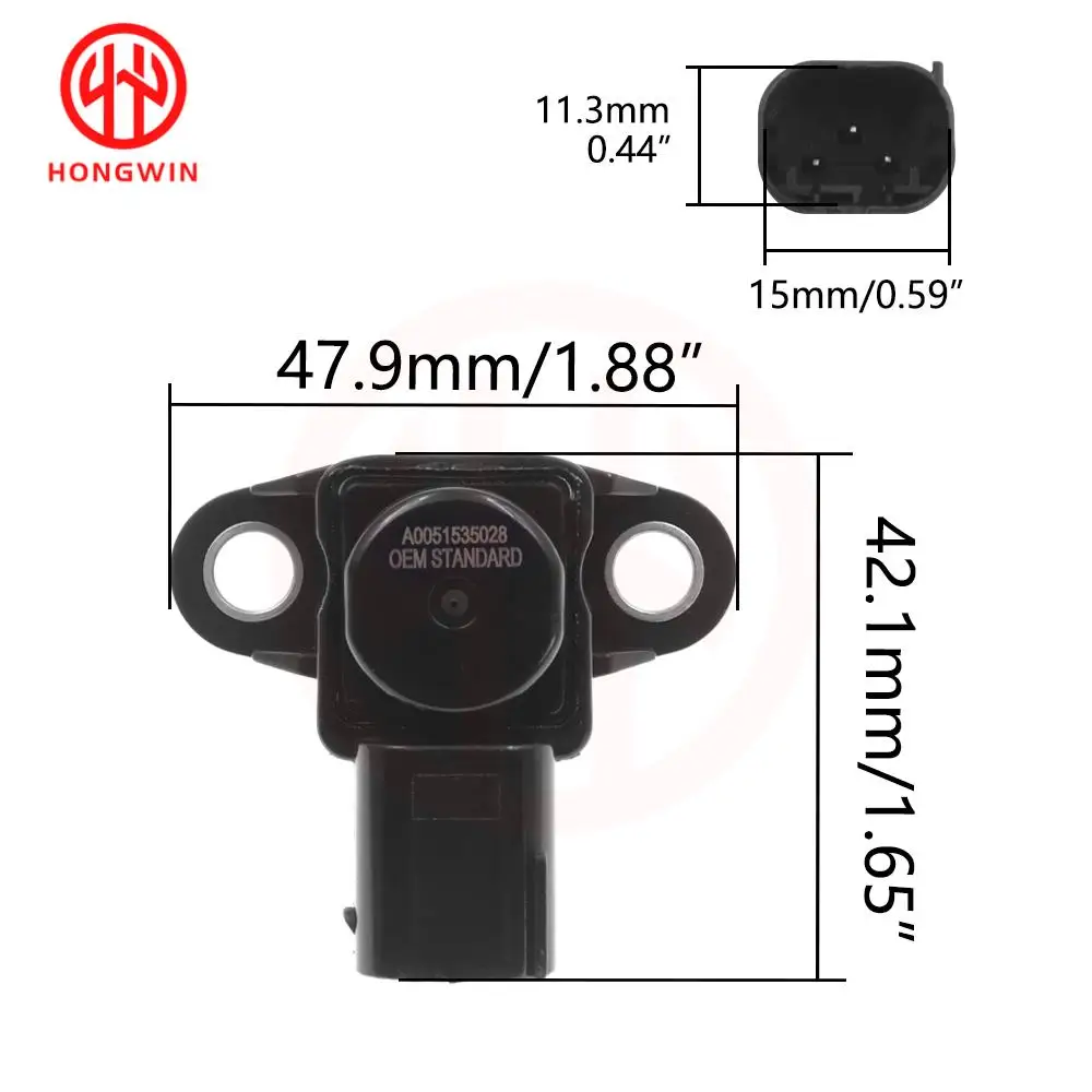 MAP Manifold Absolute Pressure Sensor A0051535028 A0230A0021 For Mercedes Benz 200 C230 C280 C300 C350