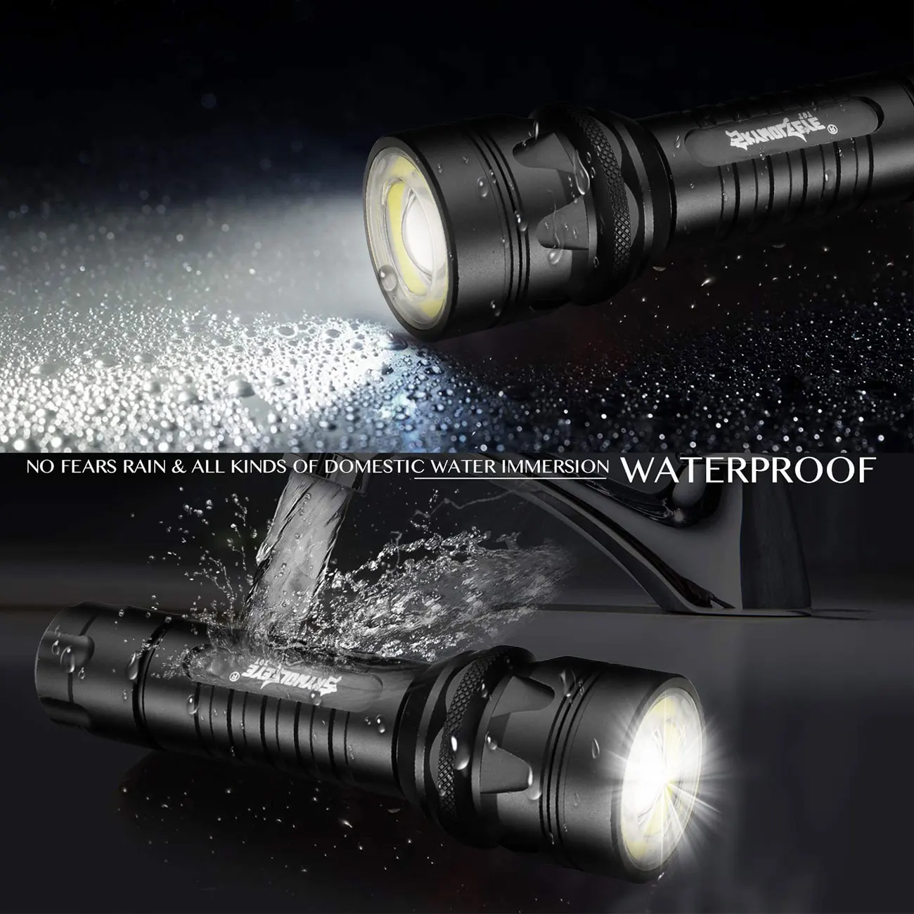 4 Mode LED Mini Flashlight High Lumen Tactical Flashlight with battery for Emergency Camping Everyday Carry Handheld Flash Light