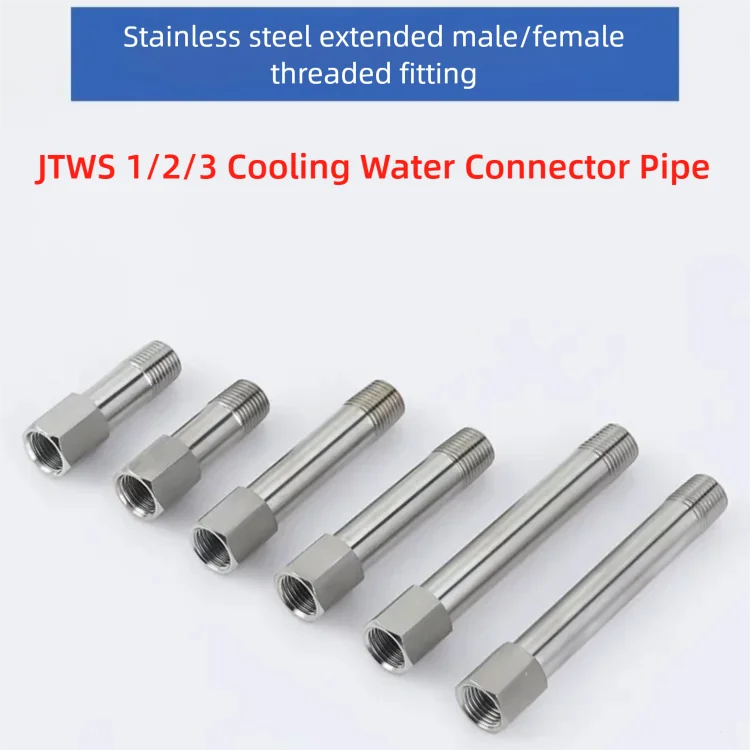 2PCS JTWS 304 Stainless Steel Cooling Water Connector Pipe Extended Nozzle for Injection Mold Machine Water Cooling System