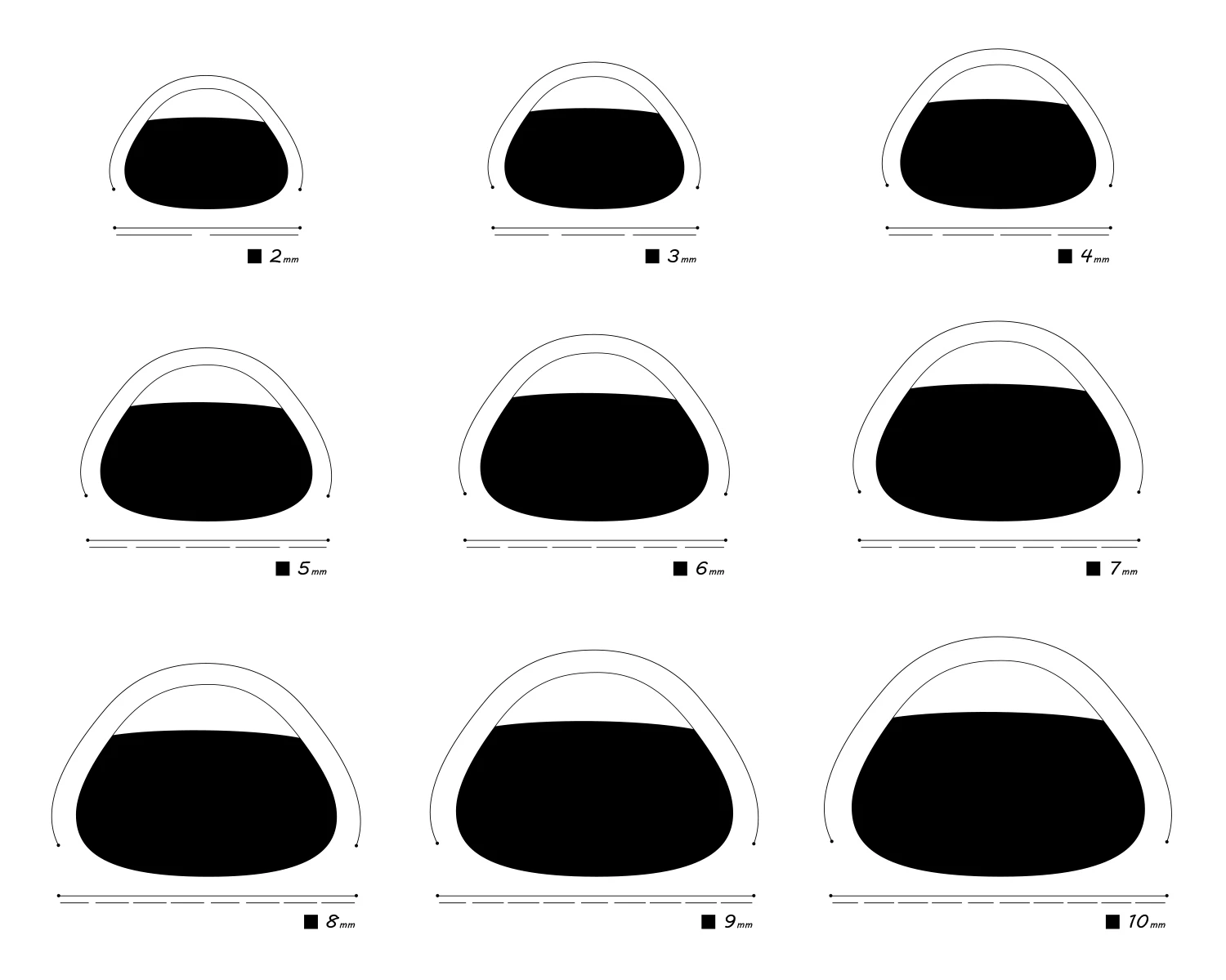 Witdiy teddy bear eyes/Handmade Doll Eyes/2mm/3mm/4mm/5mm/6mm/7mm/8mm/9mm/10mm