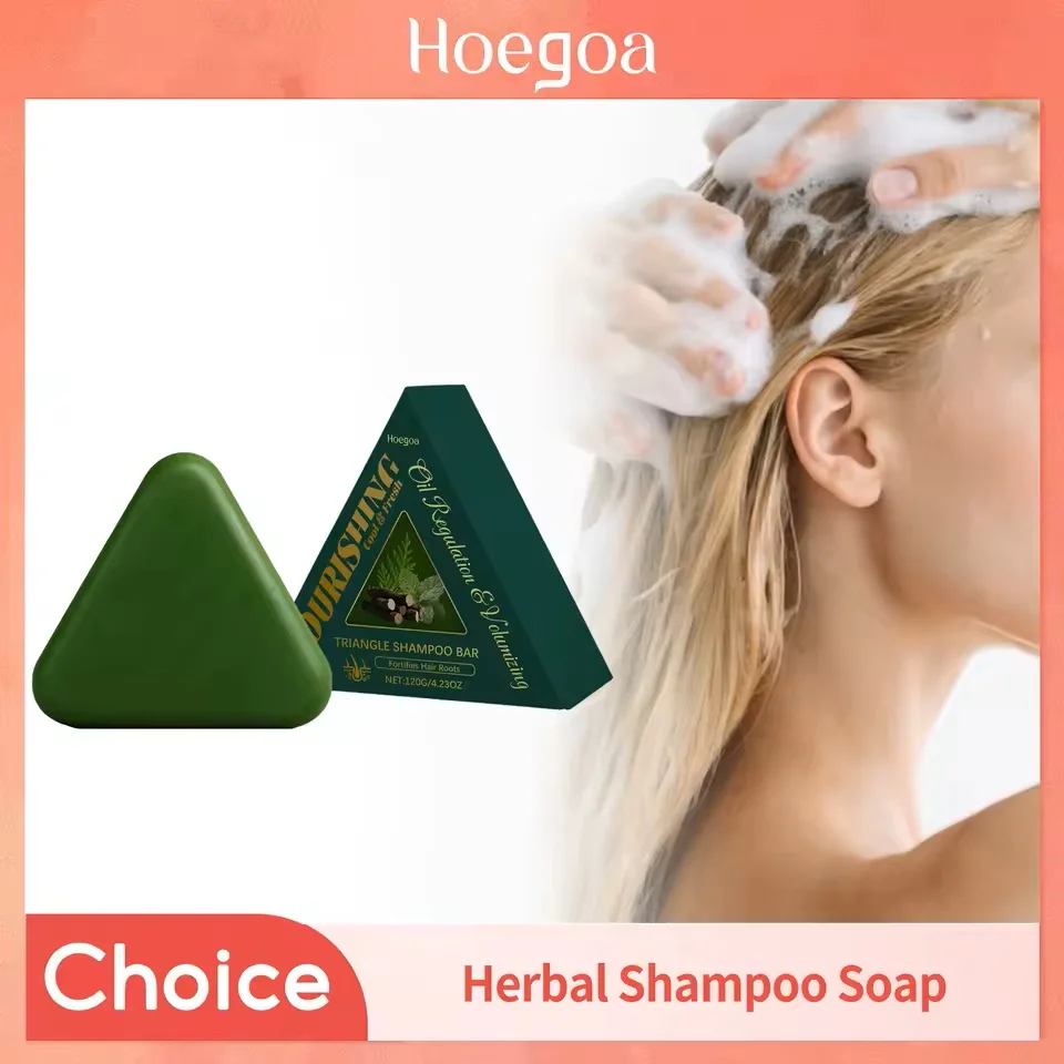 

Hoegoa питательный шампунь-мыло для чистки качества волос освежающий нежирный разглаживающий блестящий травяной шампунь для ухода за волосами мыло 120 г