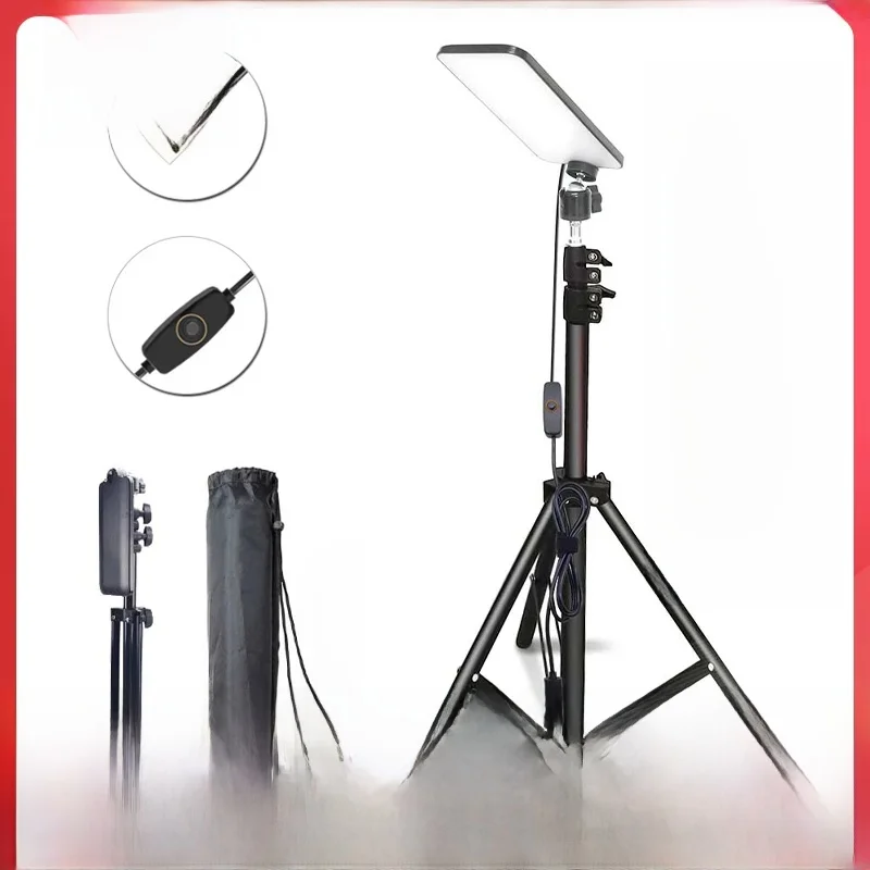 Lampe LED Portable pour Camping, Selfie, photographie, avec trépied, pour pique-nique en plein air, Barbecue, travail en direct