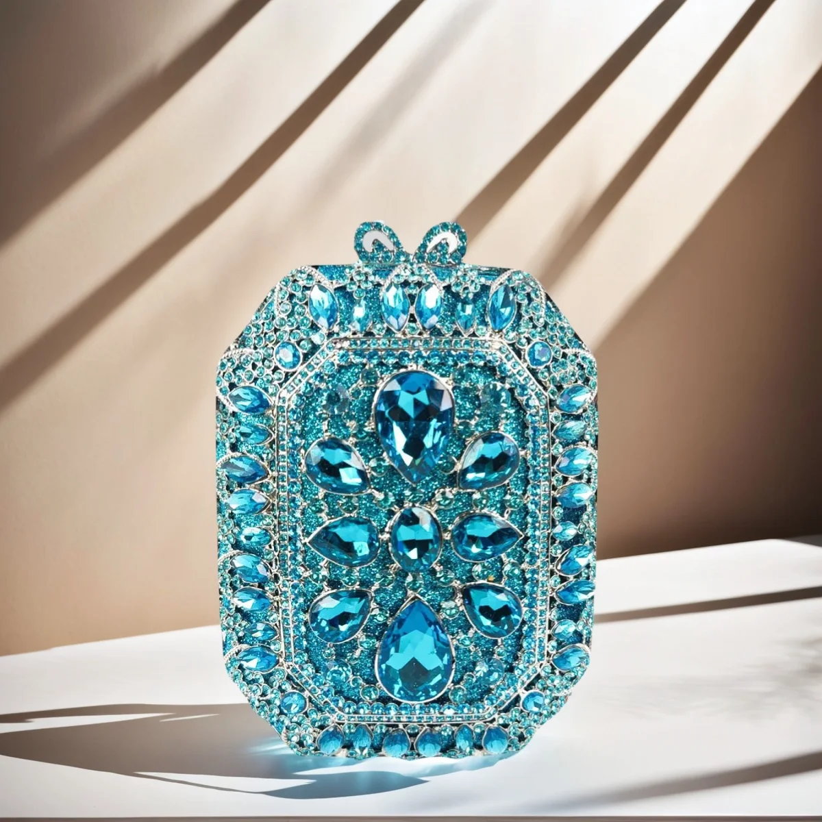 

Glitter Rhinestone Evening Clutch for Women Unique Crystal Purse for Bridal Wedding Handbag for Prom Banquet