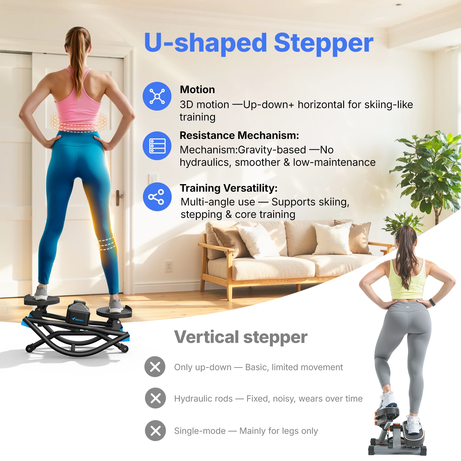 جهاز المشي الهزاز MERACH بسعة - مراجعة Home Gym Routine وسعره