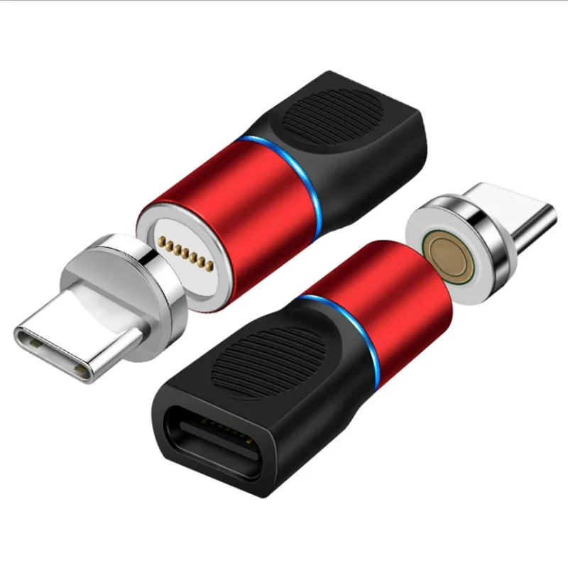 Adaptateur magnétique USB C pour Samsung, Huawei, Xiaomi, Redmi, LG, Vicalculator, OPPO, SONY Honor, OnePlus, accessoires de smartphone, chargeur magnétique